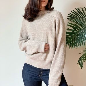 Free people beige sweater in size medium